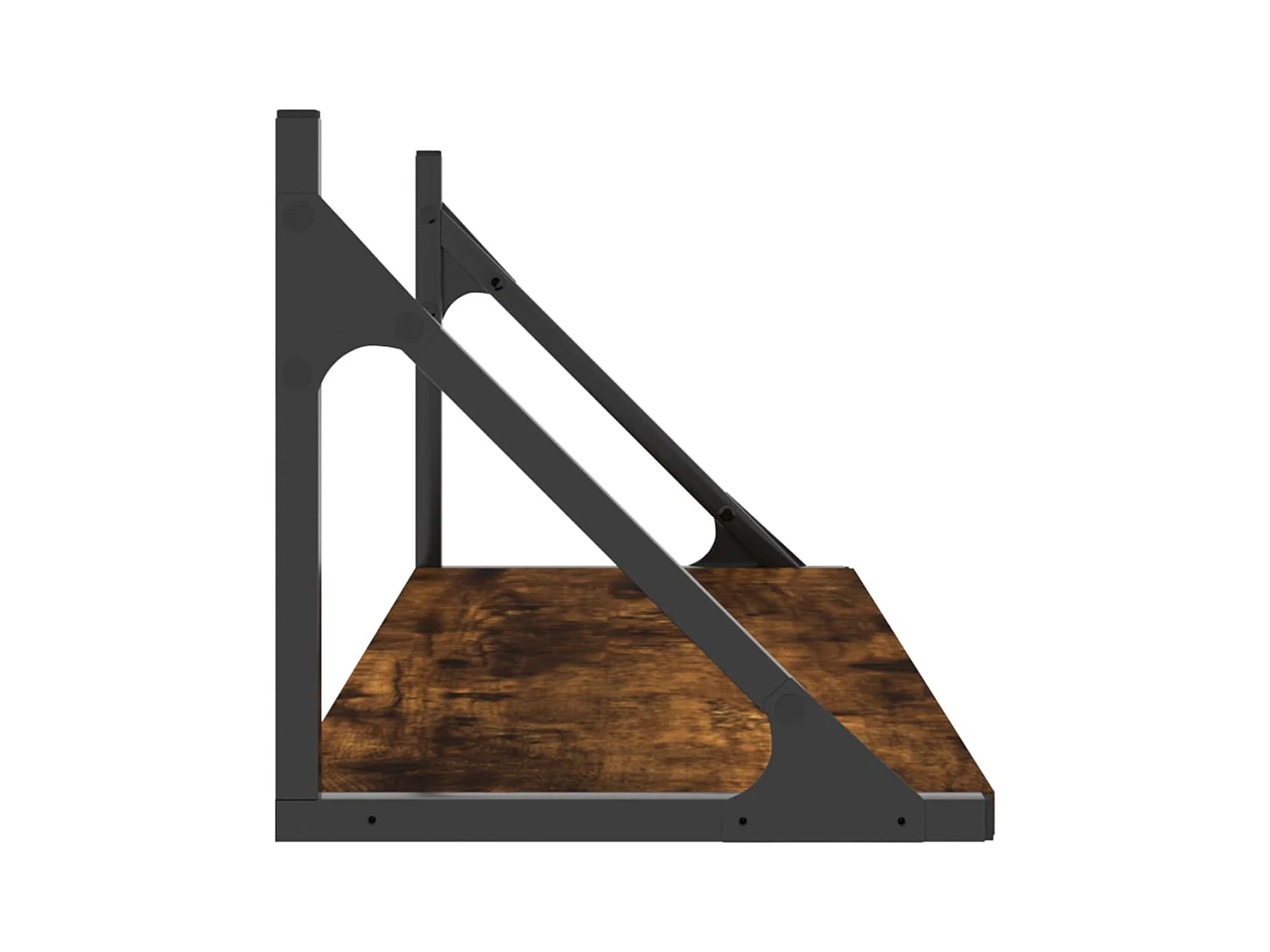 Wandregale 2 Stk. Räuchereiche 80x25x25,5 cm Holzwerkstoff