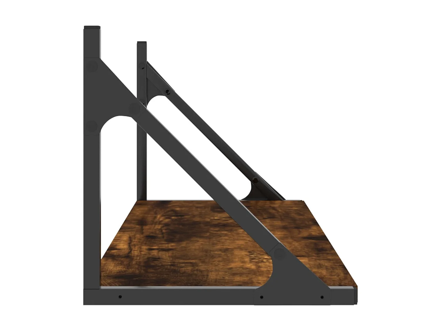 Étagères murales 2pcs chêne fumé 80x25x25,5cm bois d'ingénierie