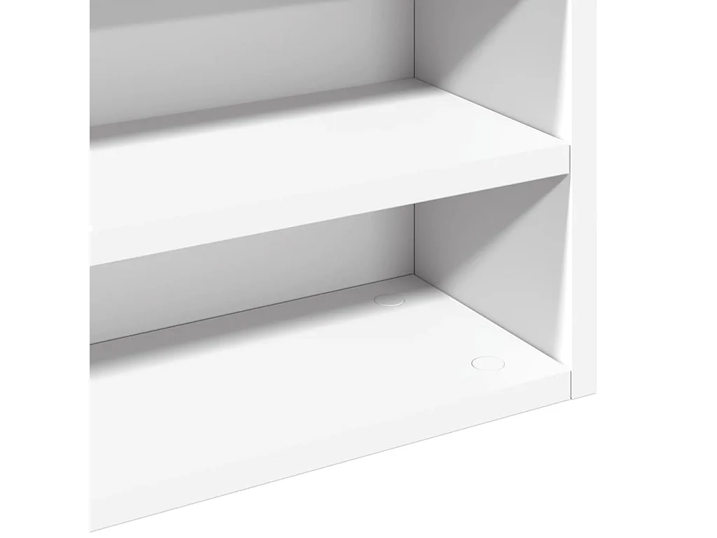 Armoire à vitrine blanc 100x15x58 cm bois d'ingénierie