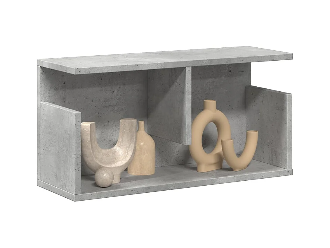 Mobile a Parete 60x20x30 cm Grigio Cemento in Truciolato