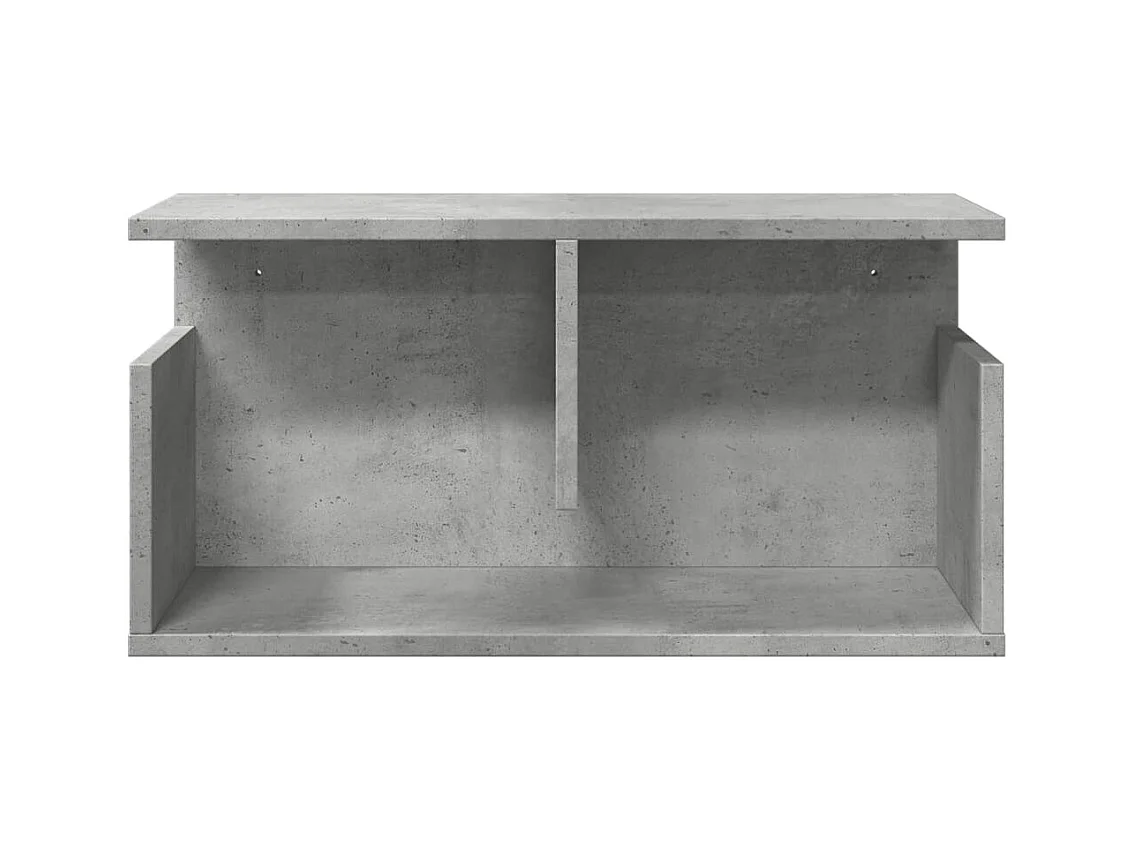 Mobile a Parete 60x20x30 cm Grigio Cemento in Truciolato