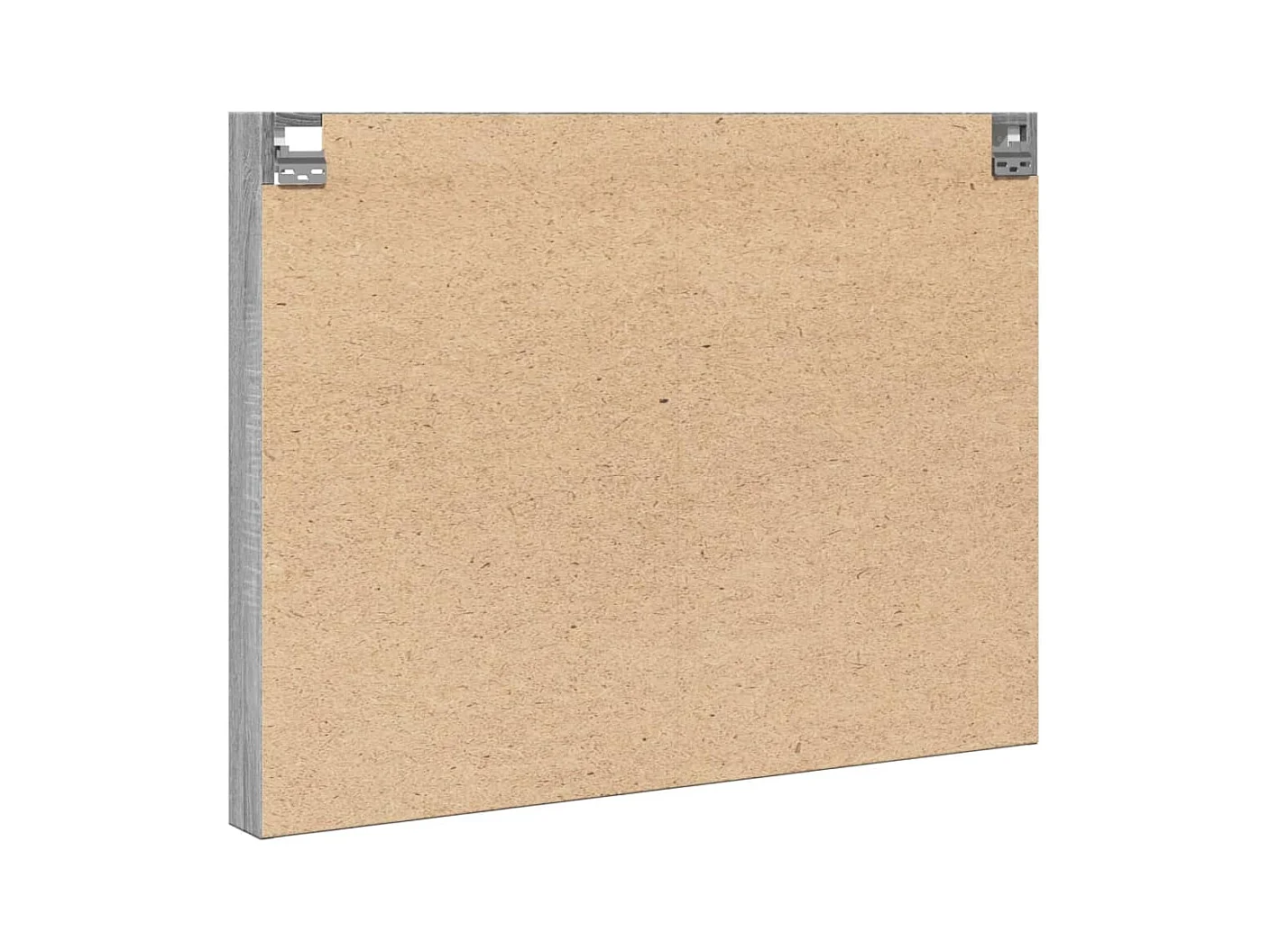 Armário vitrine 100x8,5x75 cm derivados de madeira cinza sonoma