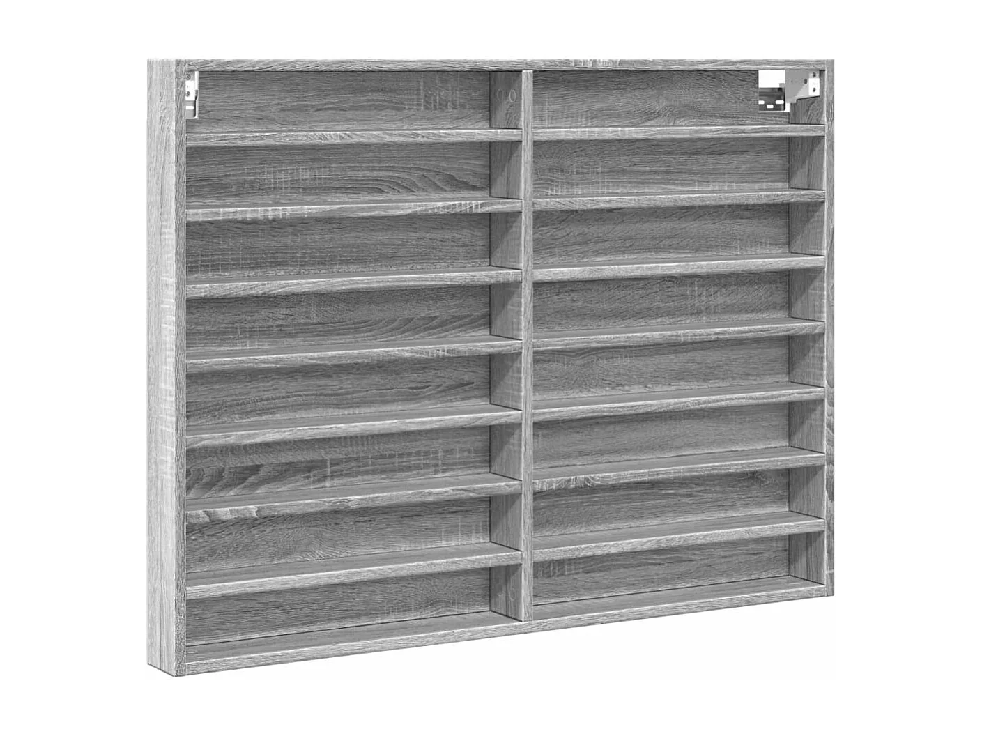 Armoire à vitrine sonoma gris 100x8,5x75 cm bois d'ingénierie