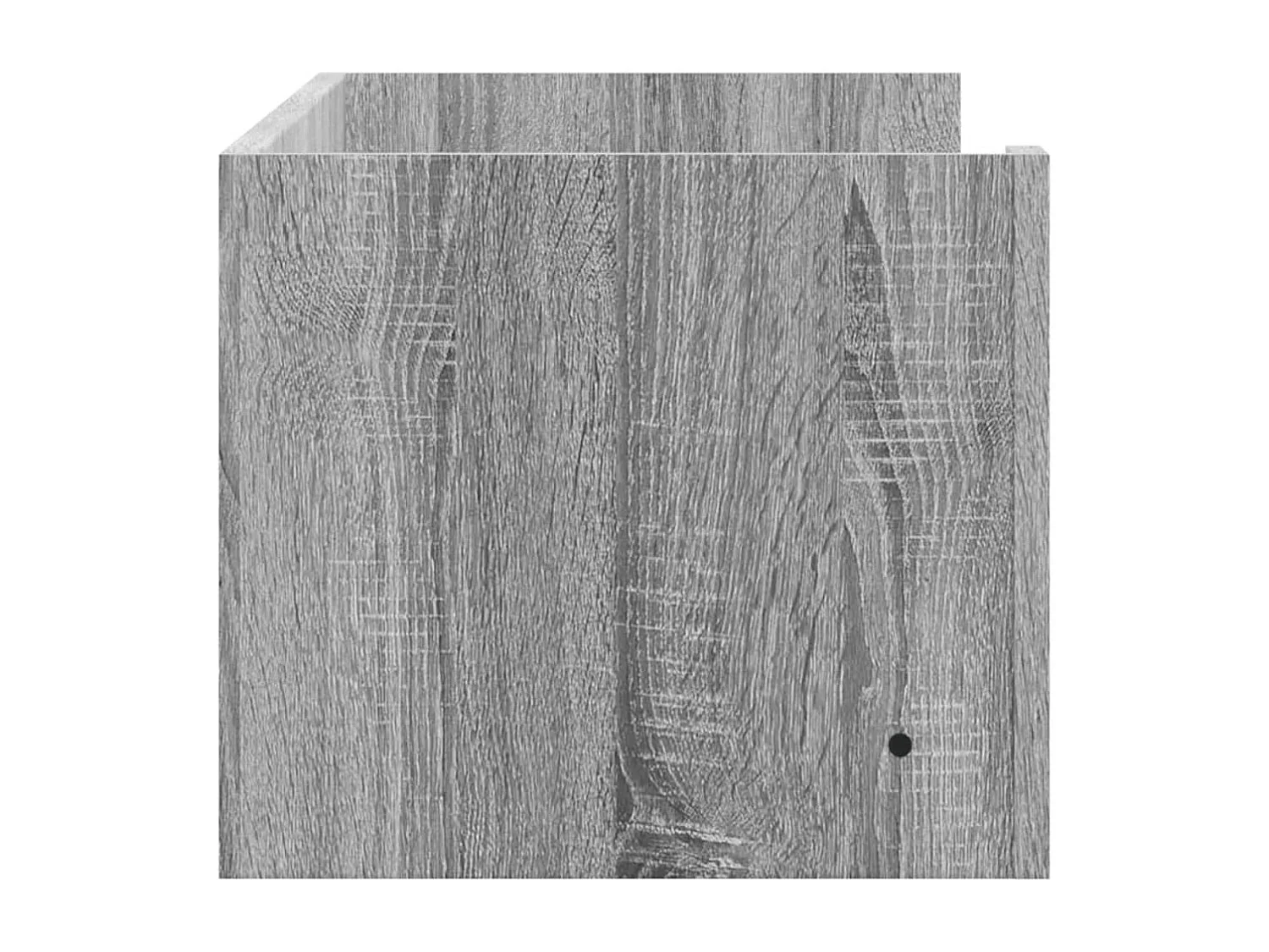 Wandschap 100x35x30,5 cm bewerkt hout grijs sonoma eikenkleurig
