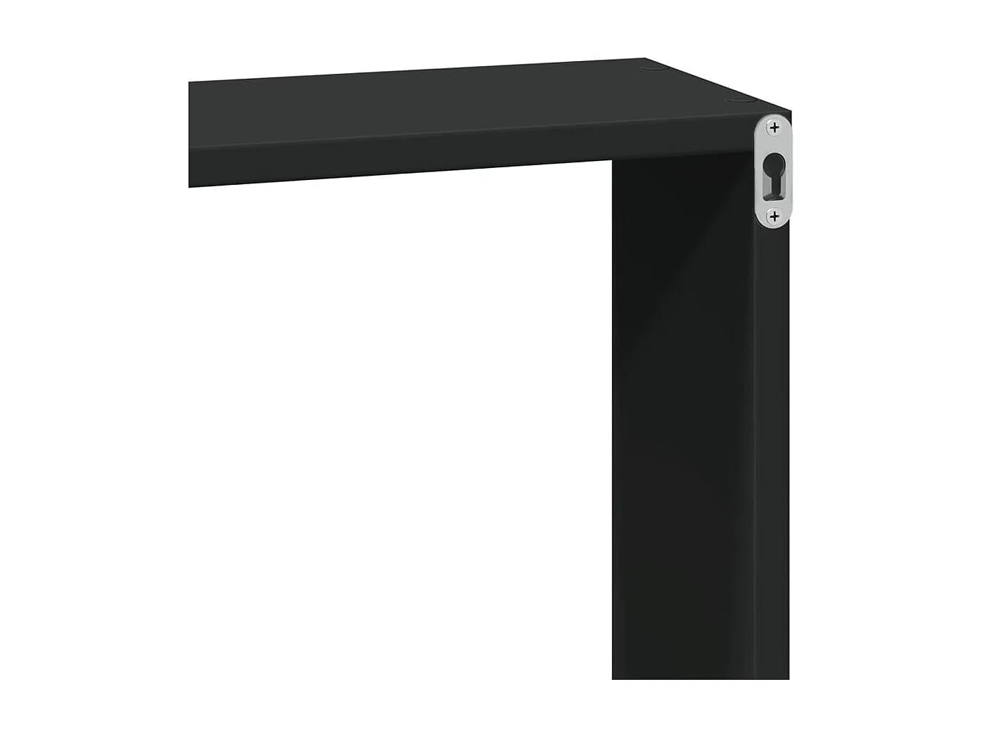 Wandschrank 100x16x30 cm Schwarz Holzwerkstoff