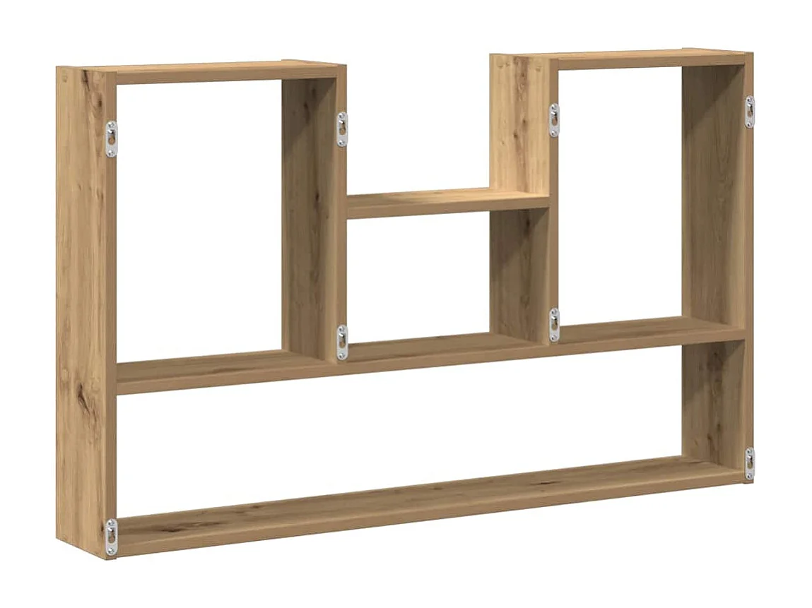 Étagère murale chêne artisanal 99x15x60 cm bois d'ingénierie