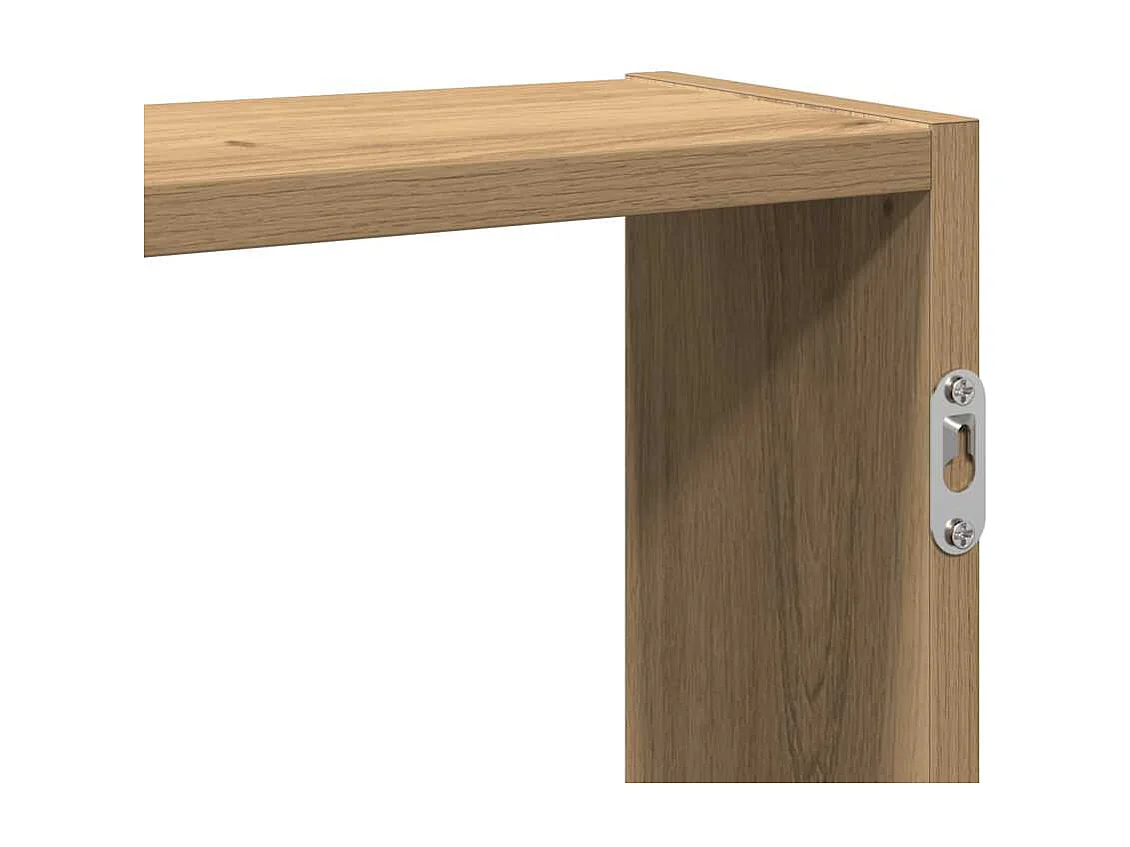 Étagère murale chêne artisanal 99x15x60 cm bois d'ingénierie