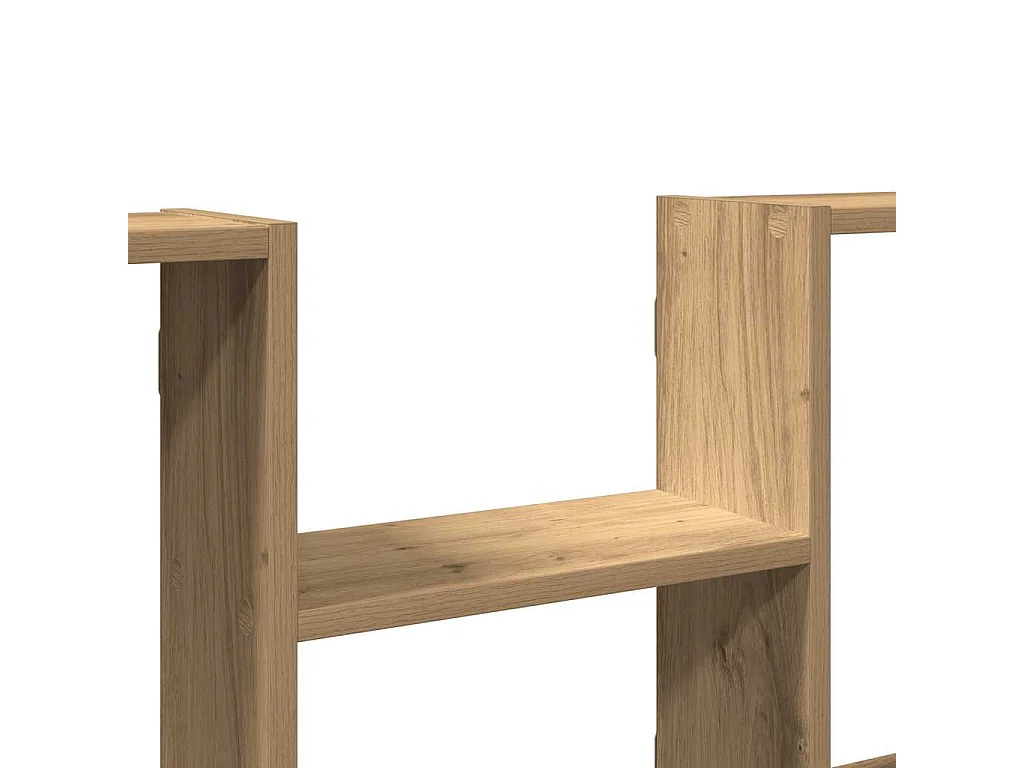 Wandschap 99x15x60 cm bewerkt hout artisanaal eikenkleurig