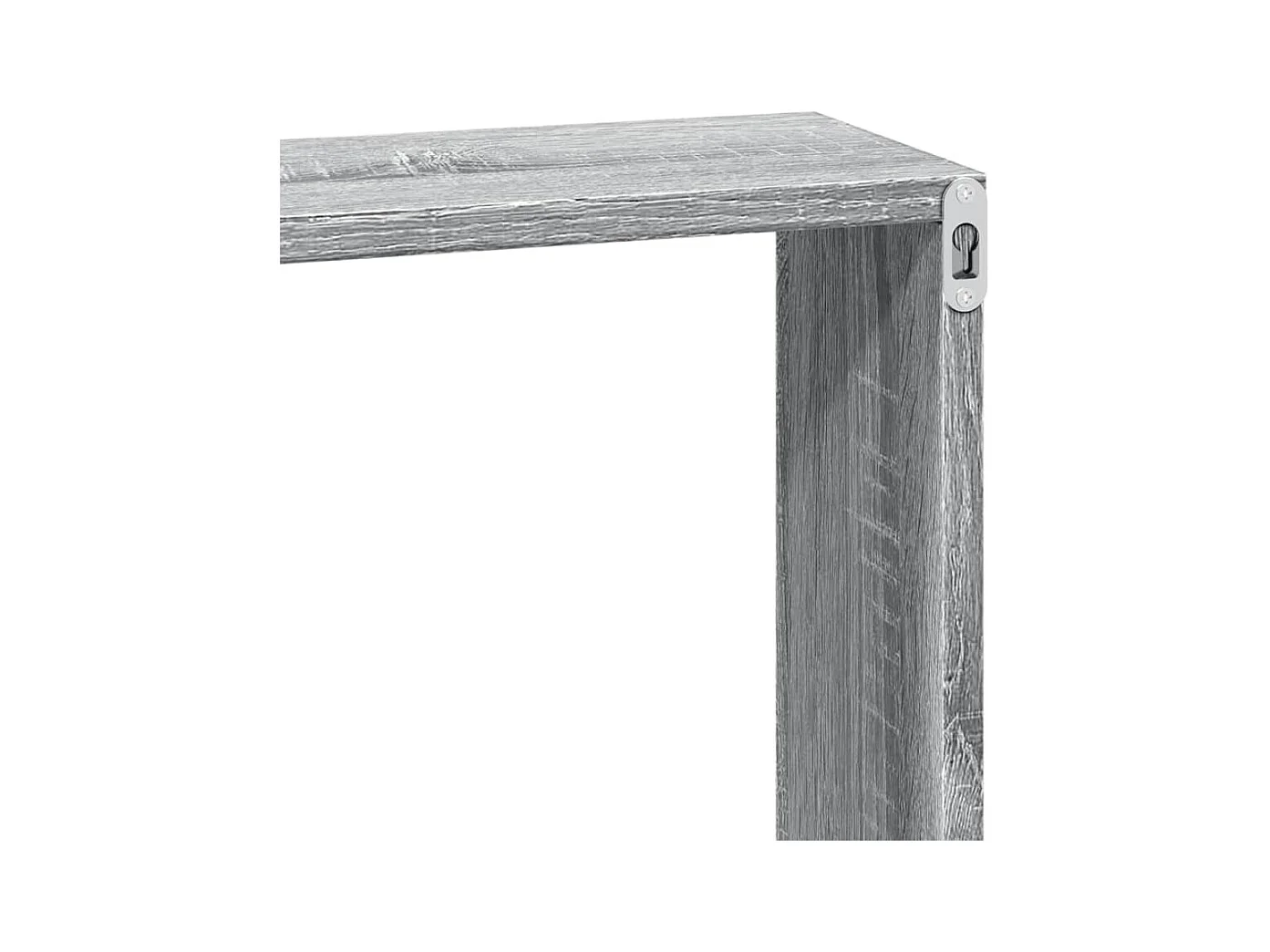 Wandschrank 100x16x30 cm Grau Sonoma Holzwerkstoff