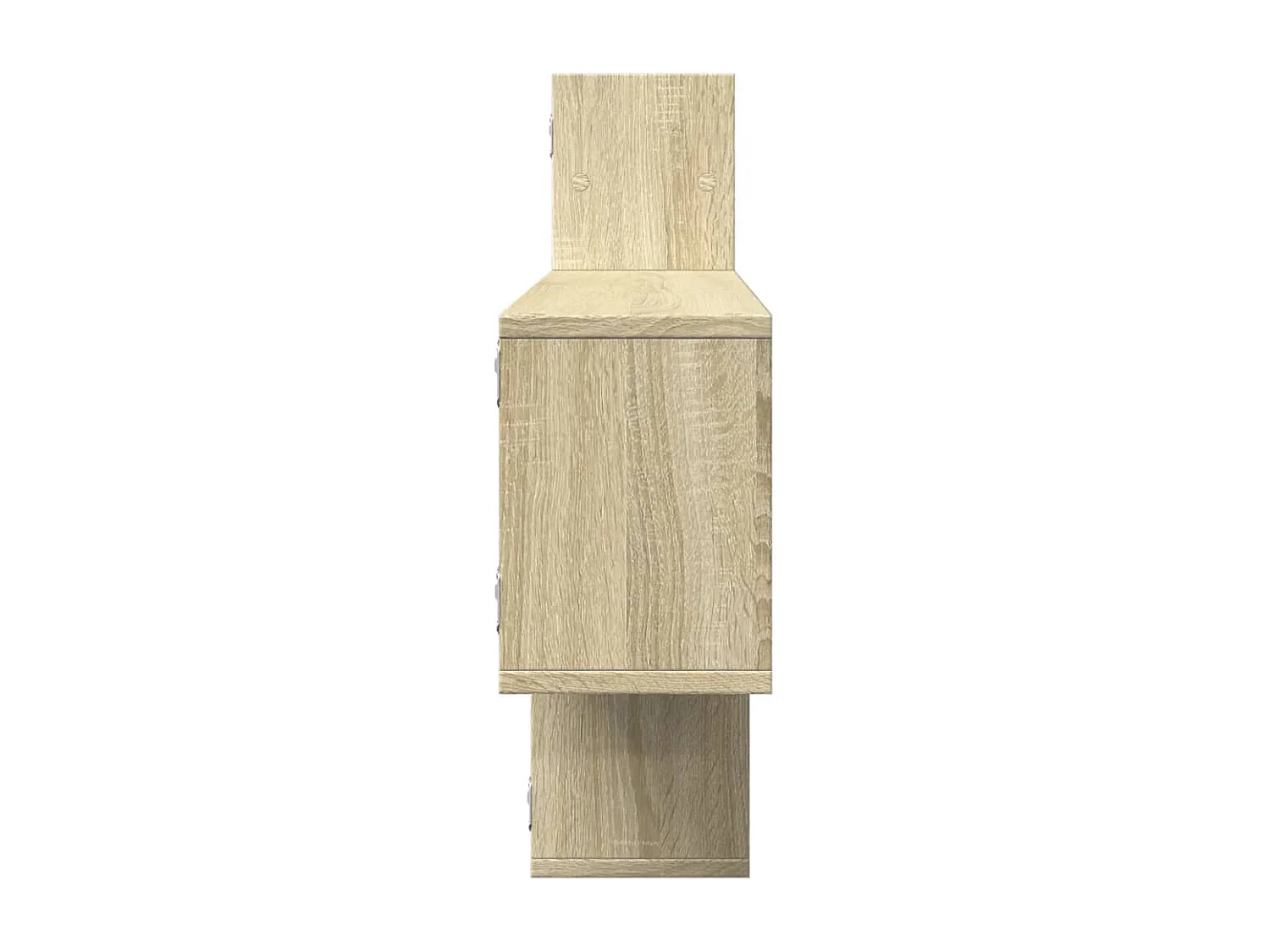 Wandschap 167,5x18x68 cm bewerkt hout sonoma eikenkleurig