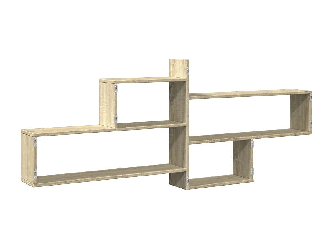 Wandschap 167,5x18x68 cm bewerkt hout sonoma eikenkleurig