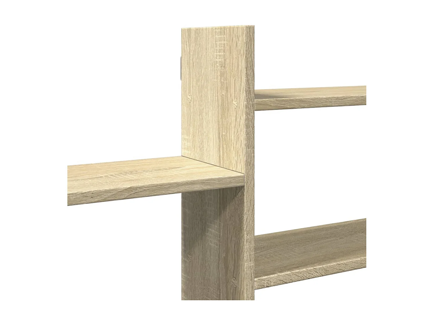 Wandschap 167,5x18x68 cm bewerkt hout sonoma eikenkleurig