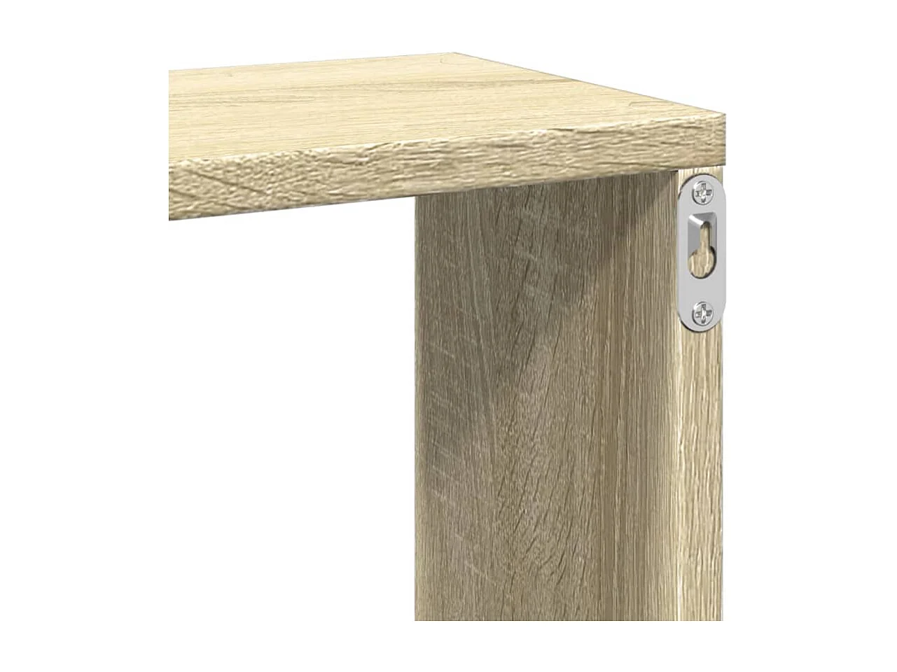 Wandschap 167,5x18x68 cm bewerkt hout sonoma eikenkleurig