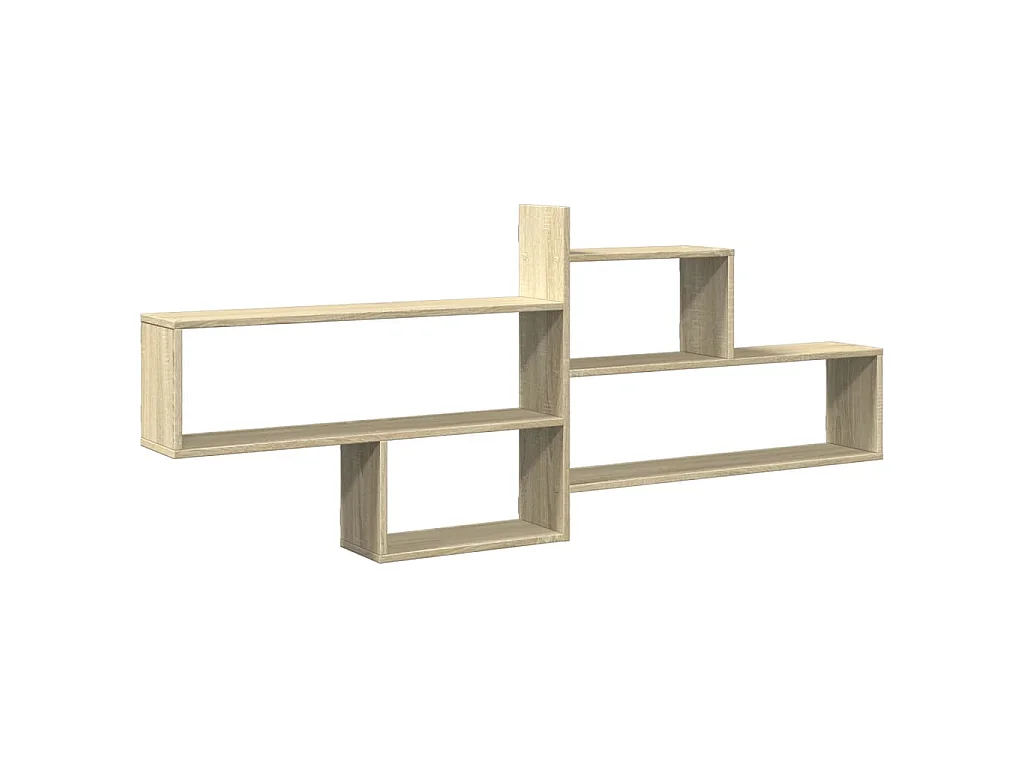 Wandschap 167,5x18x68 cm bewerkt hout sonoma eikenkleurig