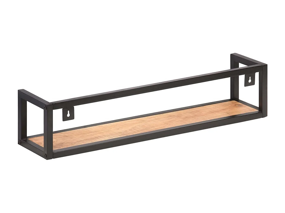 Wandschappen 2 st 80 cm massief acaciahout