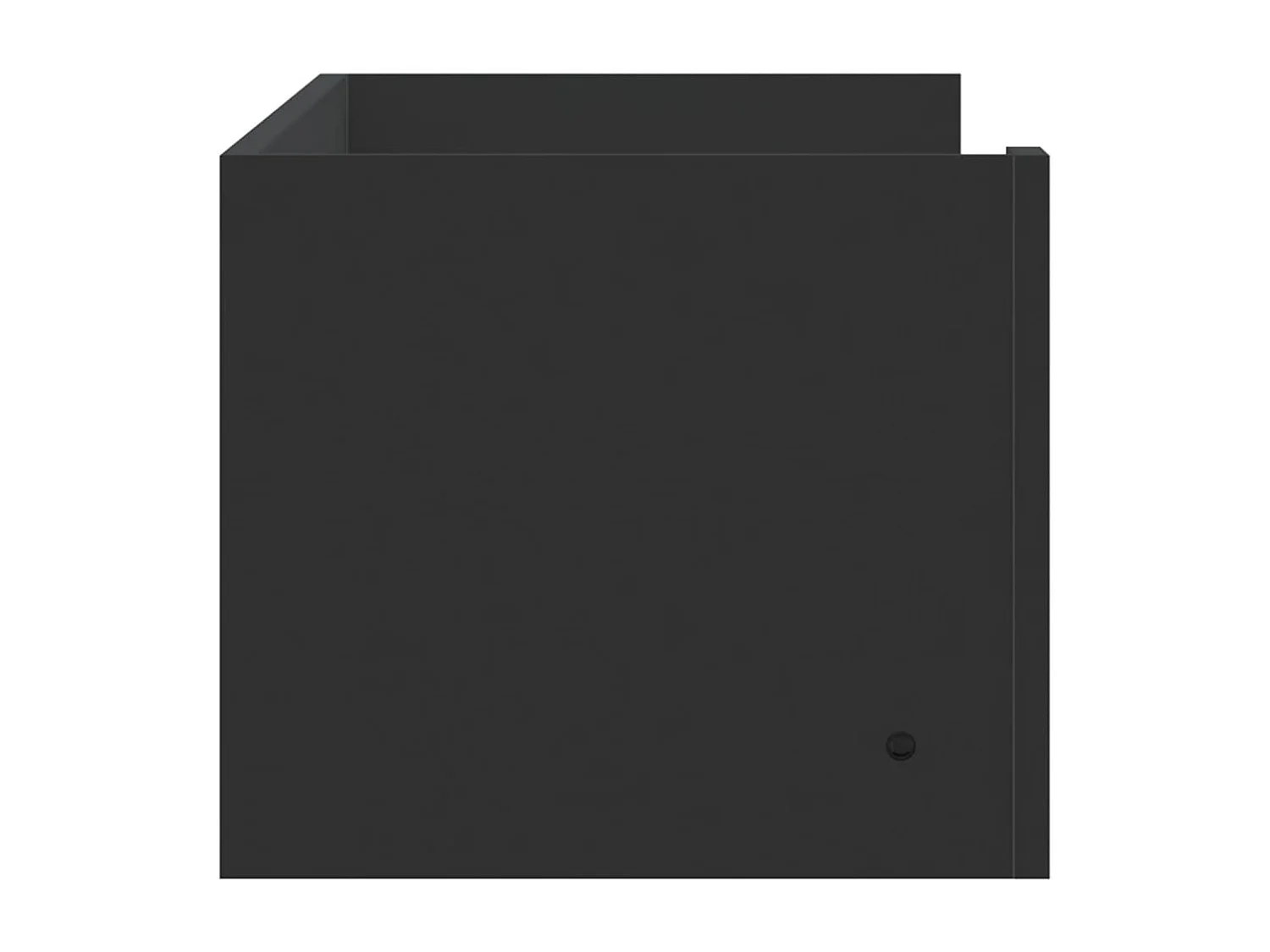 Scaffale a Parete Nero 100x35x30,5 cm in Legno Multistrato