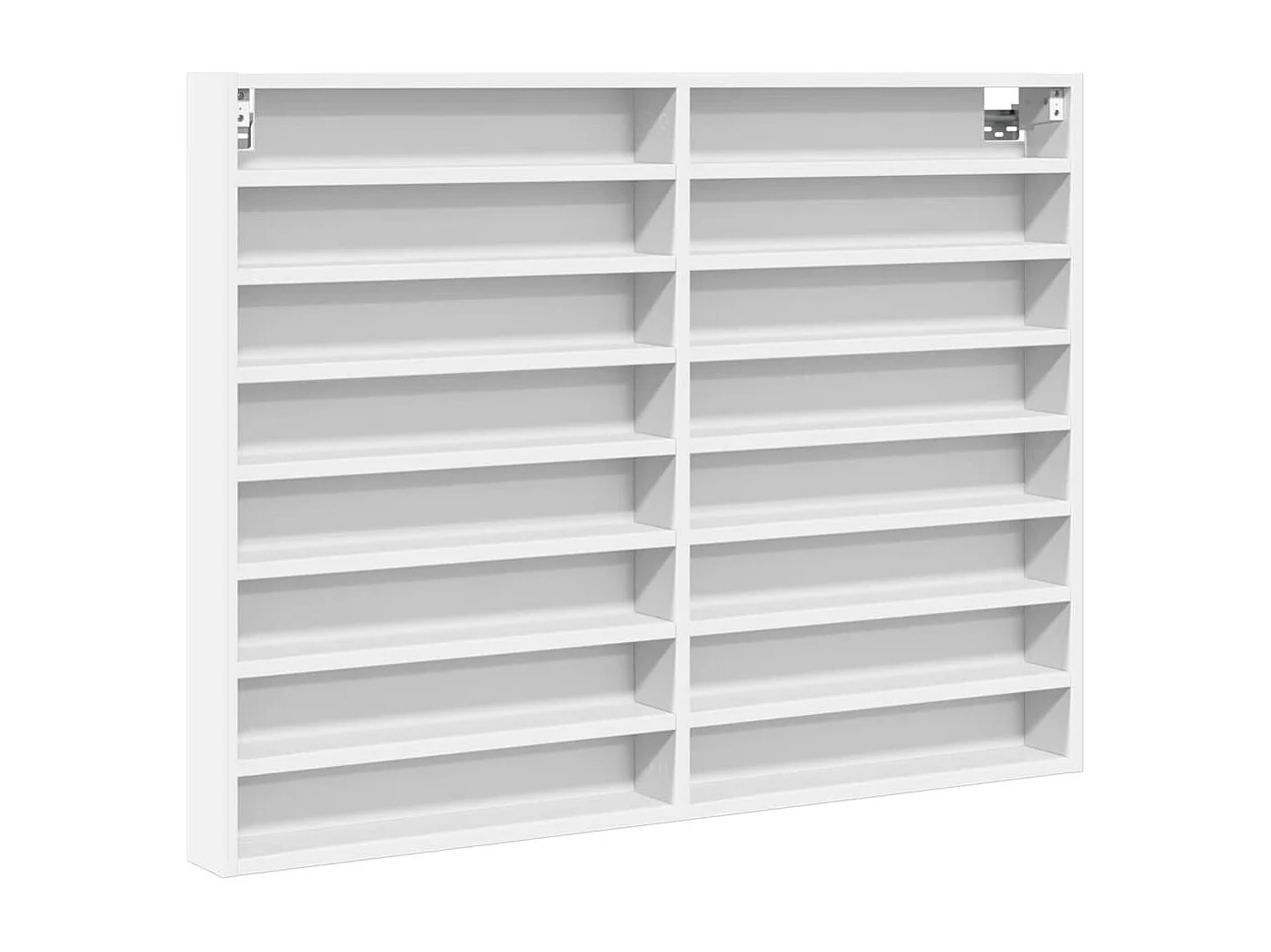 Armoire à vitrine blanc 100x8,5x75 cm bois d'ingénierie