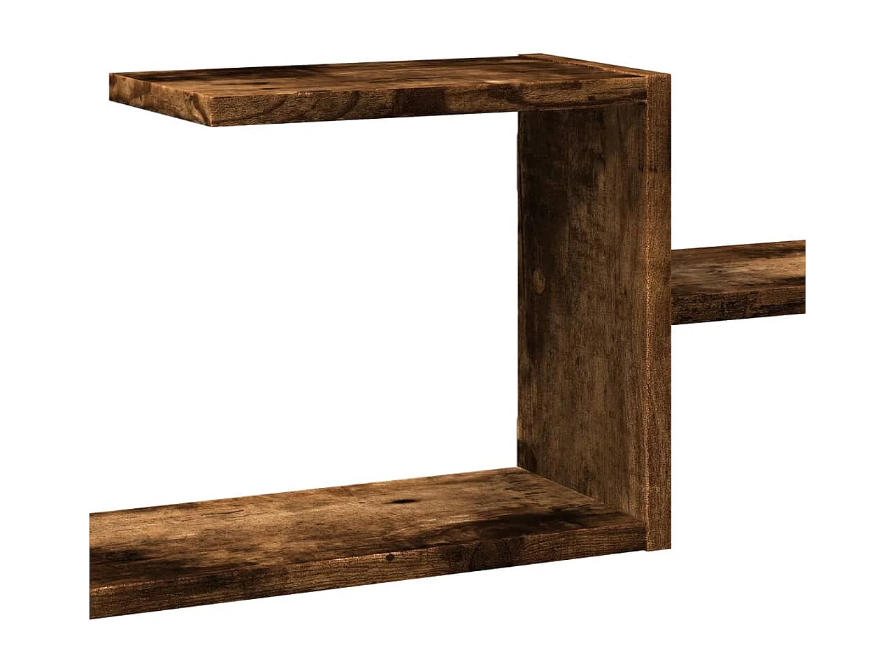 Étagère murale chêne fumé 104x15x49 cm bois d'ingénierie