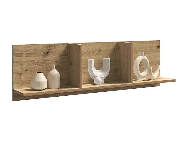 Armoire murale 100x16,5x30 cm chêne artisanal bois d'ingénierie