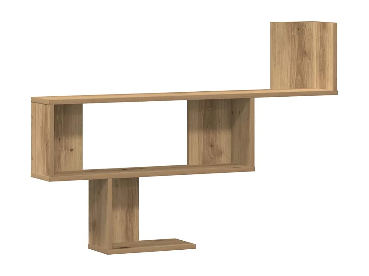Étagère murale chêne artisanal 100x15x70 cm bois d'ingénierie