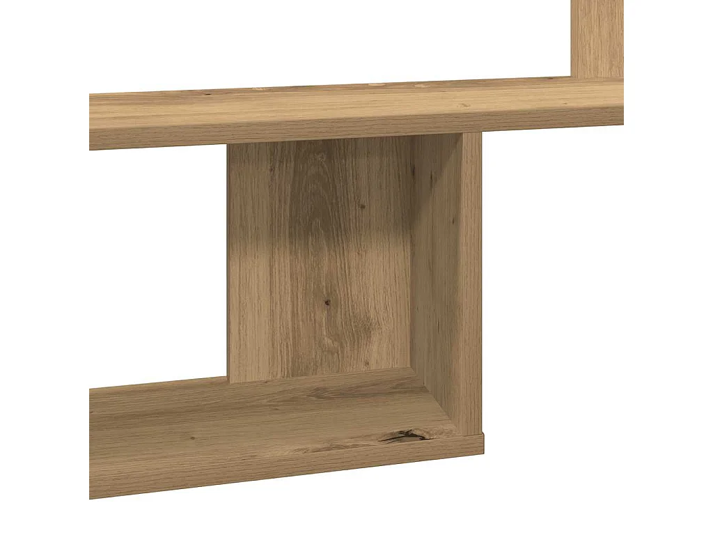 Étagère murale chêne artisanal 100x15x70 cm bois d'ingénierie