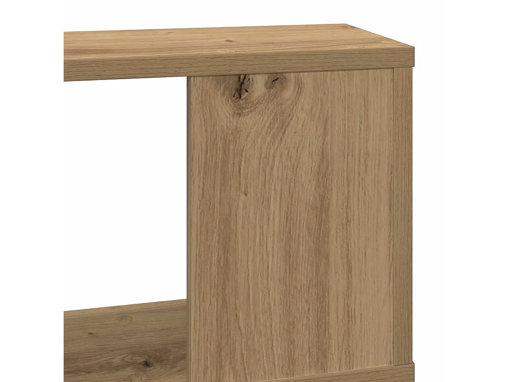 Étagère murale chêne artisanal 100x15x70 cm bois d'ingénierie