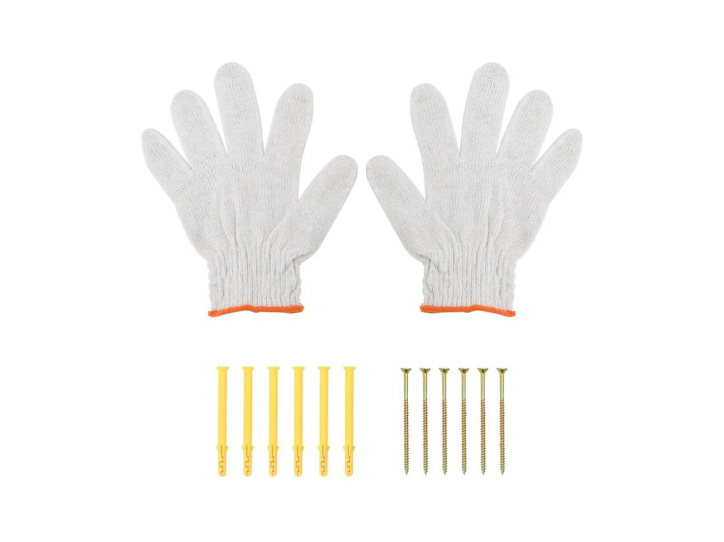 Wandschappen 3 st roestvrijstaal zilverkleurig