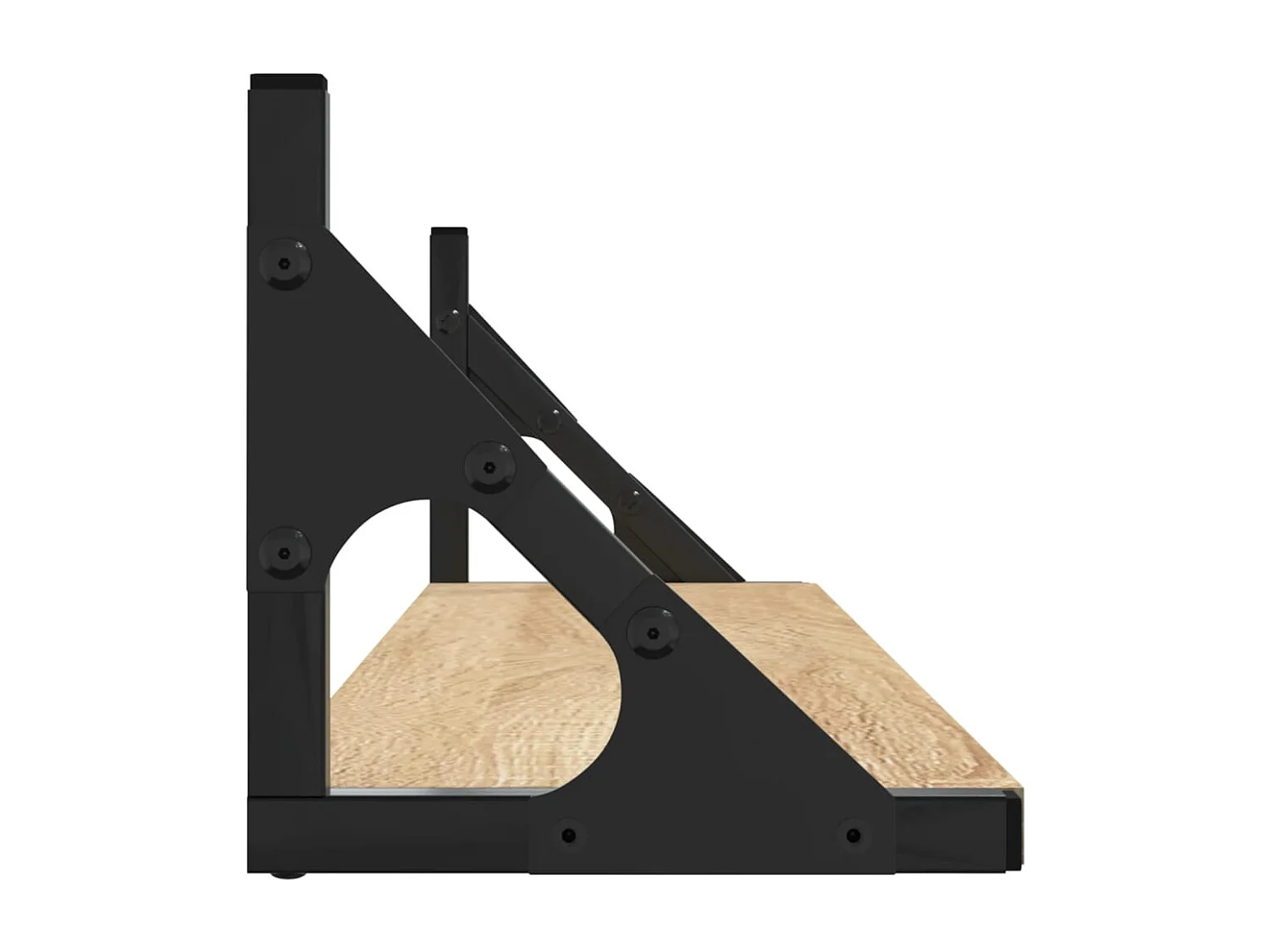 Wandregale 2 Stk. Sonoma-Eiche 80 x 15 x 15,5 cm Holzwerkstoff