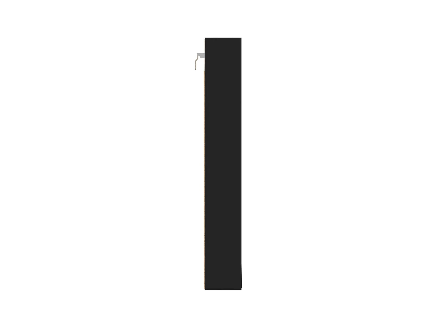 Vitrinenschrank Schwarz 100x8,5x58 cm Holzwerkstoff