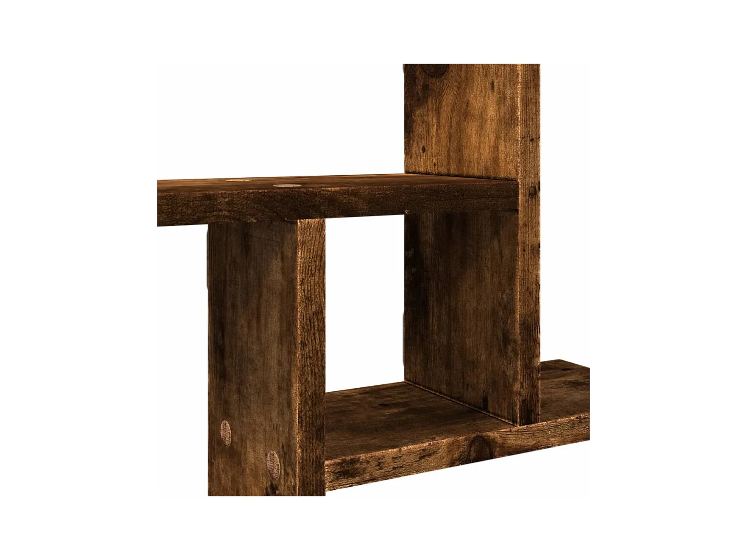 Étagères murales 2 pcs chêne fumé 38x12x38 cm bois d'ingénierie