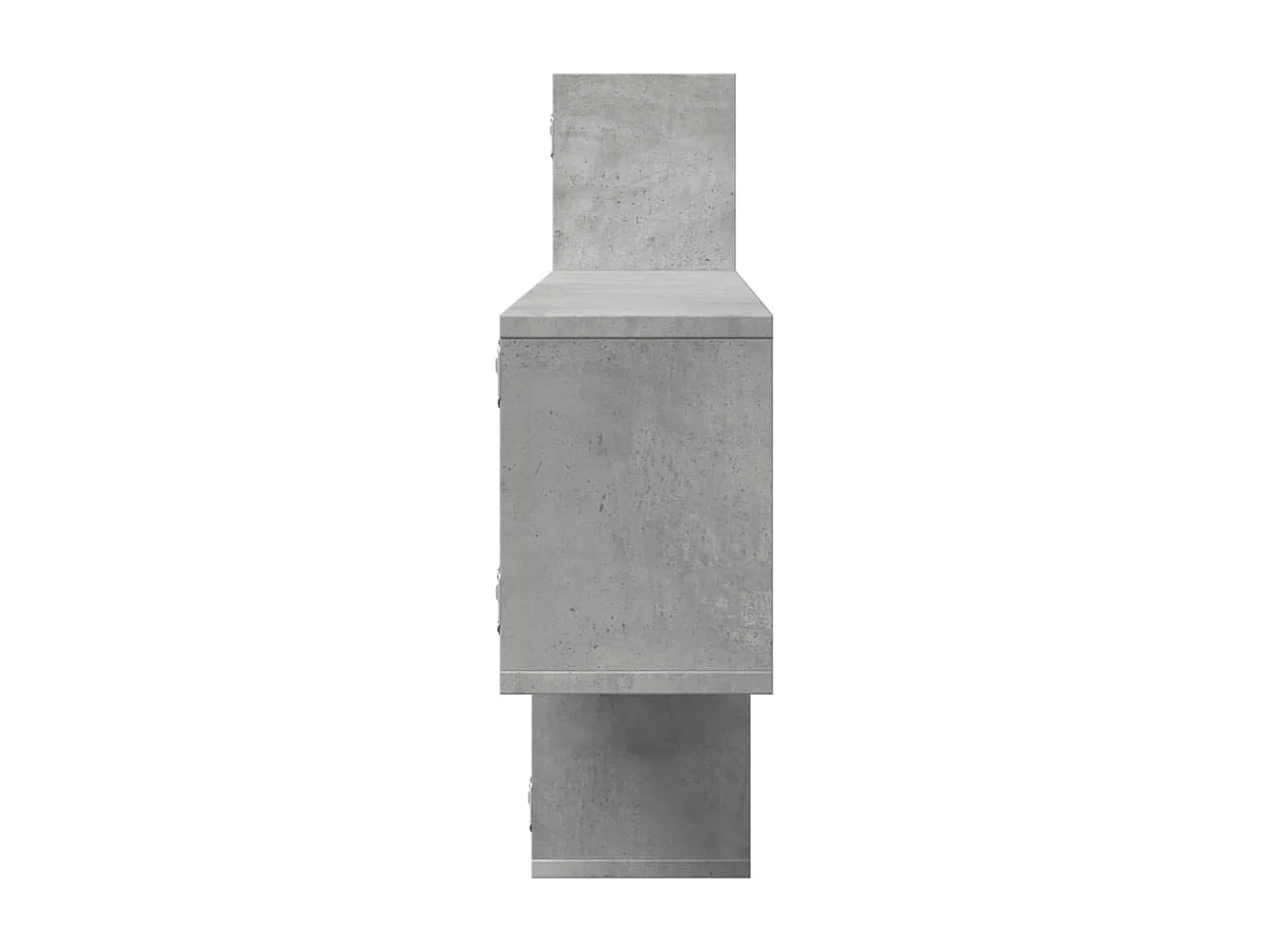 Wandschap 167,5x18x68 cm bewerkt hout betongrijs