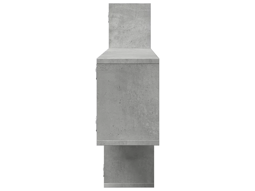 Prateleira parede 167,5x18x68cm deriv. madeira cinzento cimento