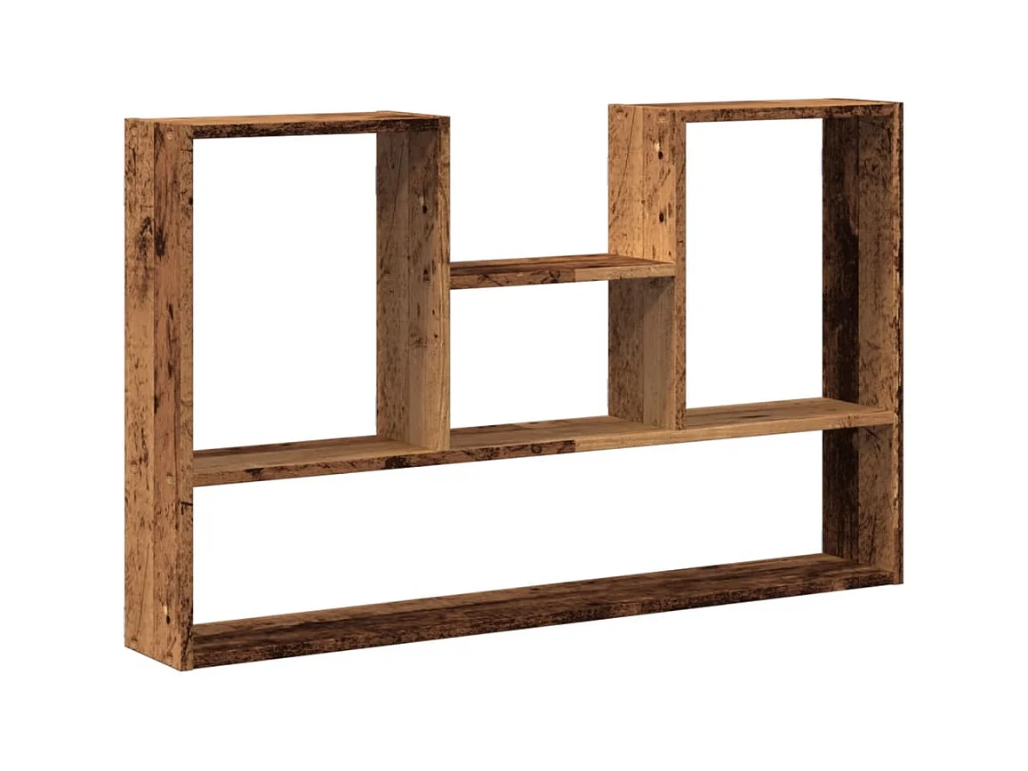 Estantería de pared madera ingeniería envejecida 99x15x60 cm