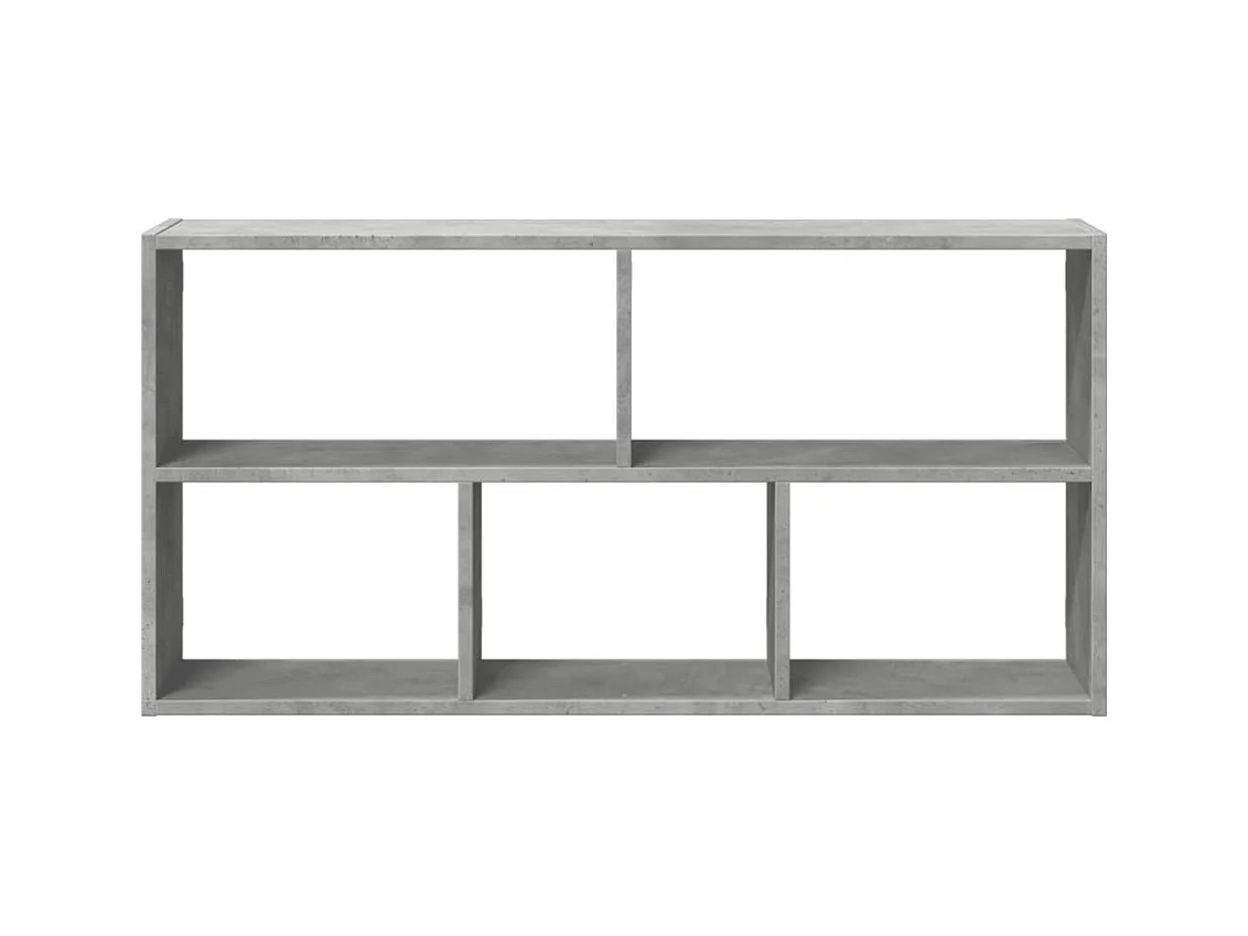 Wandregal Betongrau 100x25x50 cm Holzwerkstoff
