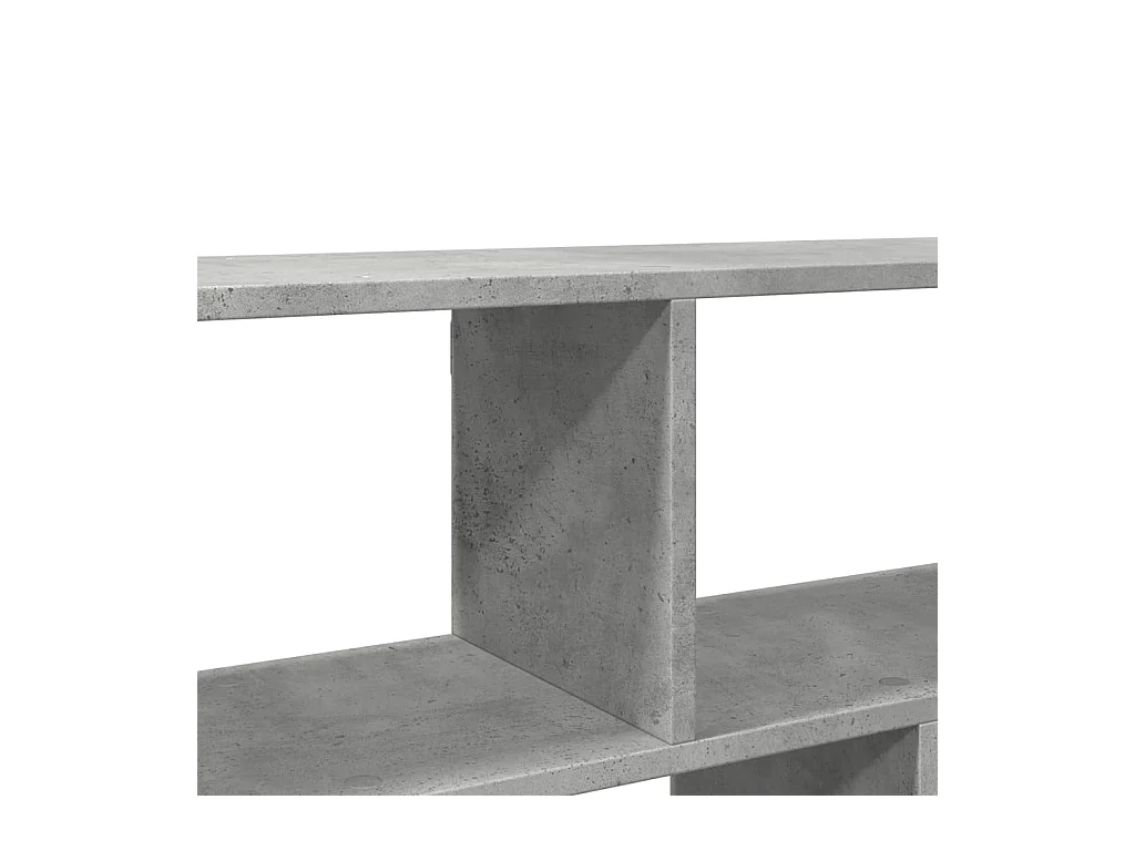 Wandregal Betongrau 100x25x50 cm Holzwerkstoff