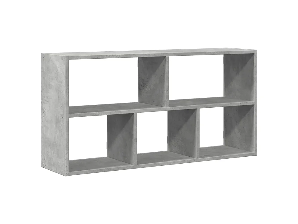Étagère murale gris béton 100x25x50 cm bois d'ingénierie