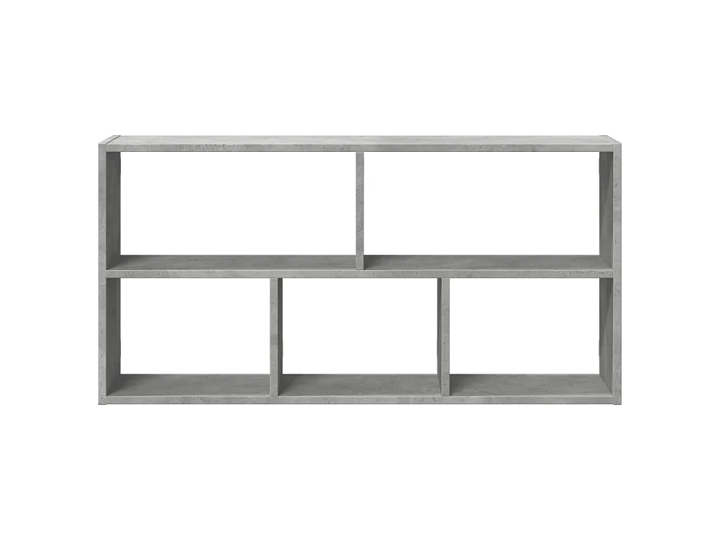 Étagère murale gris béton 100x25x50 cm bois d'ingénierie