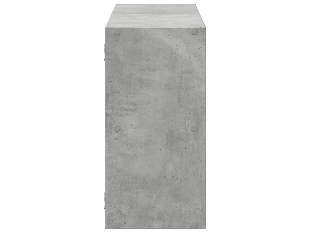 Étagère murale gris béton 100x25x50 cm bois d'ingénierie