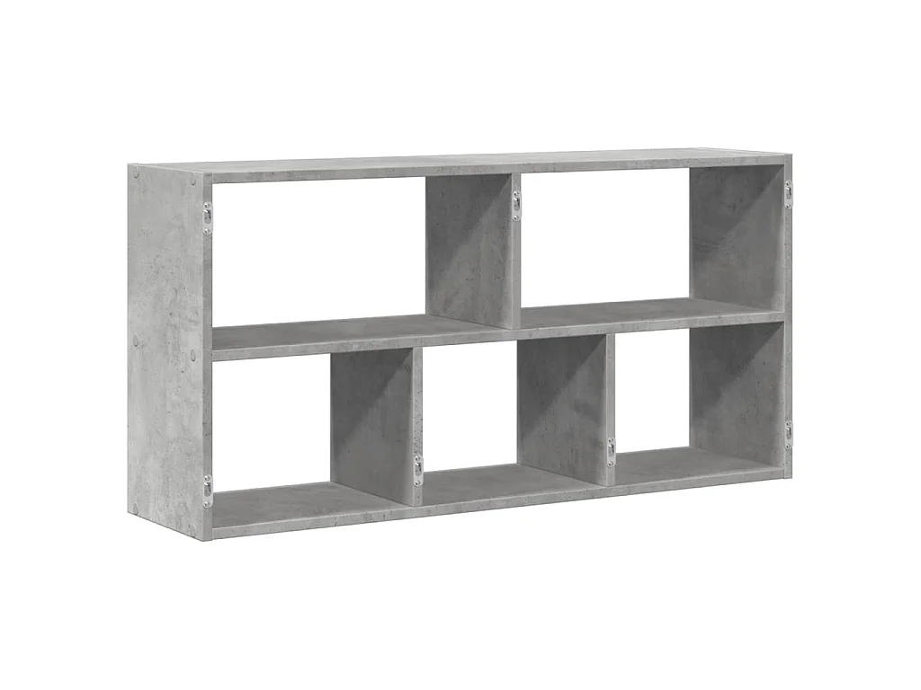 Étagère murale gris béton 100x25x50 cm bois d'ingénierie
