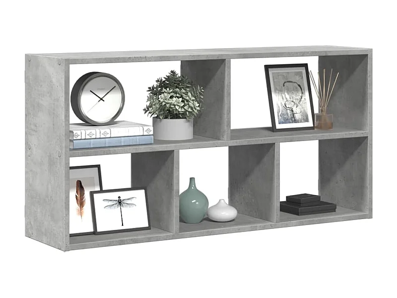 Étagère murale gris béton 100x25x50 cm bois d'ingénierie