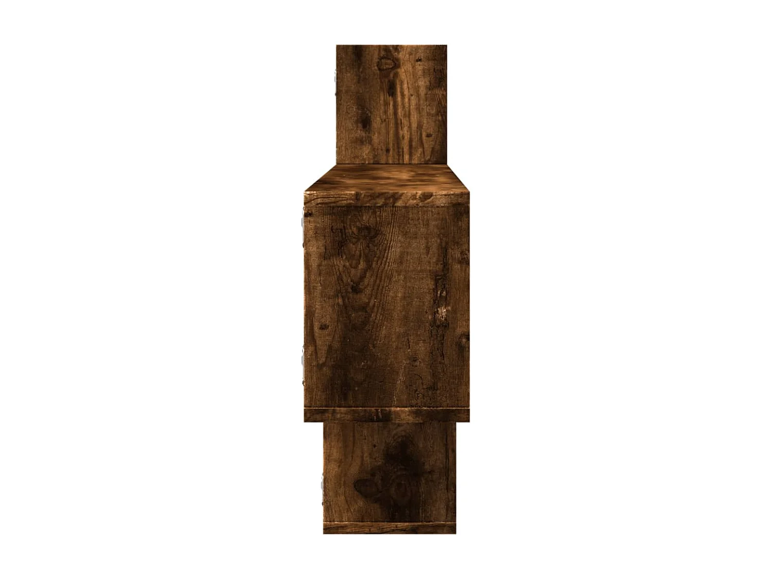 Wandschap 167,5x18x68 cm bewerkt hout gerookt eikenkleurig