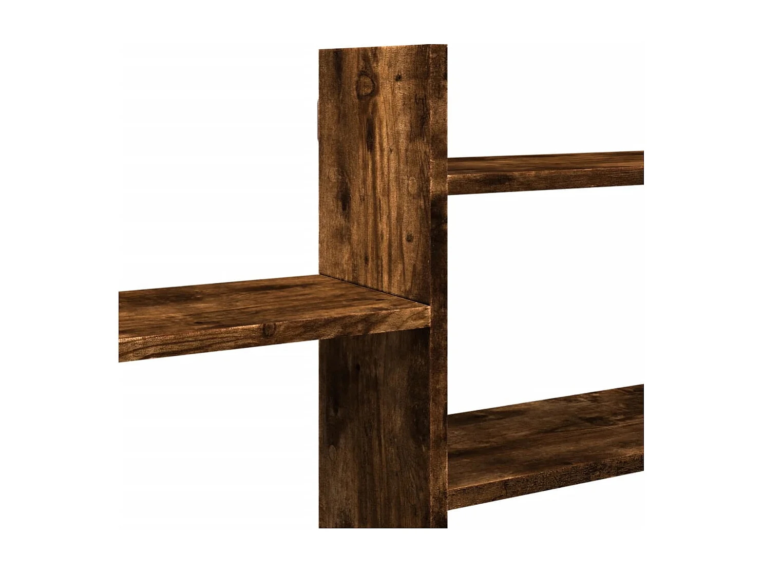Wandschap 167,5x18x68 cm bewerkt hout gerookt eikenkleurig