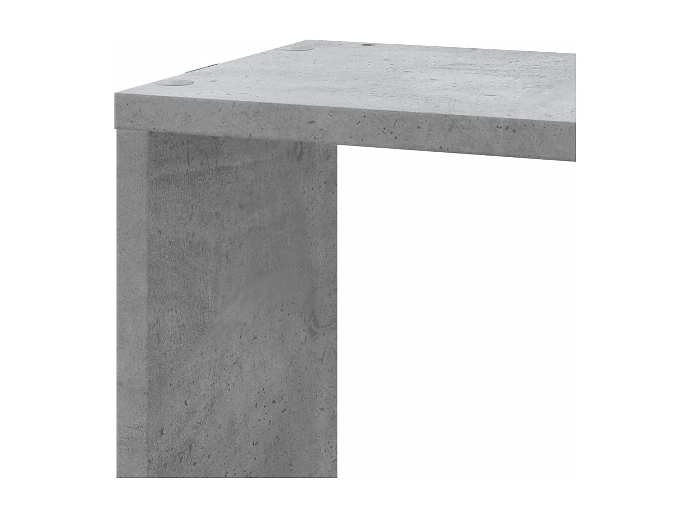 Hoekwandschap 45x45x147 cm bewerkt hout betongrijs