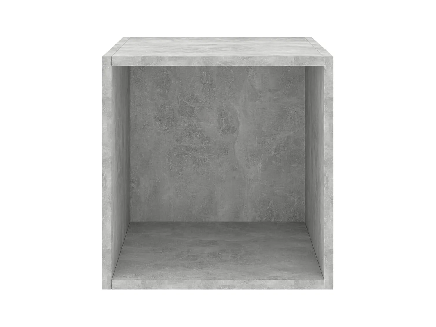 Wandkast 37x37x37 cm bewerkt hout betongrijs