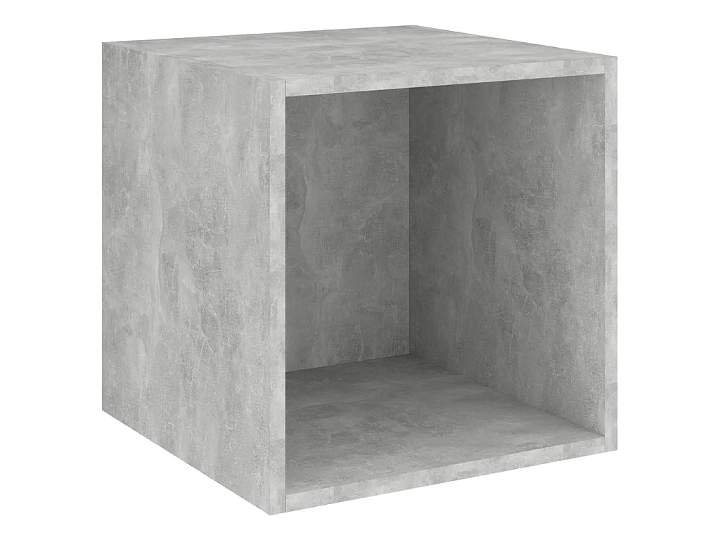 Armoire murale Gris béton 37x37x37 cm Bois d’ingénierie