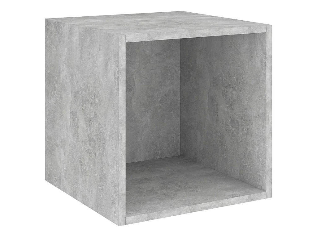 Armoire murale Gris béton 37x37x37 cm Bois d’ingénierie