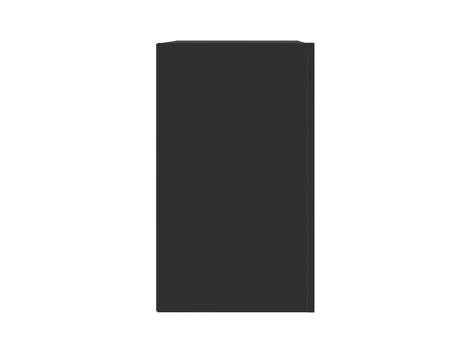 Wandregal Schwarz 75x35x60 cm Holzwerkstoff