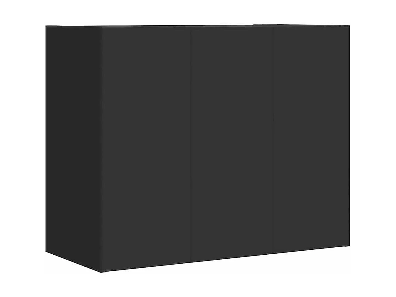 Armadietto a Muro Nero 75x35x60 cm in Truciolato