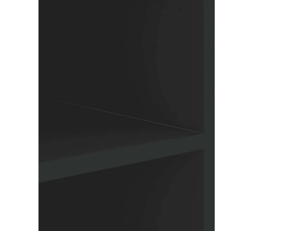 Armadietto a Muro Nero 75x35x60 cm in Truciolato