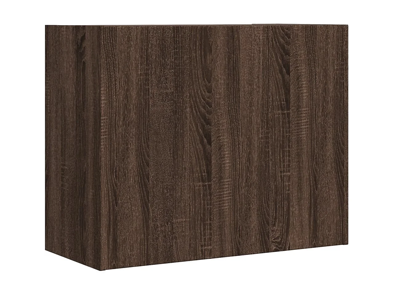 Armadietto a Muro Rovere Marrone 75x35x60 cm in Truciolato